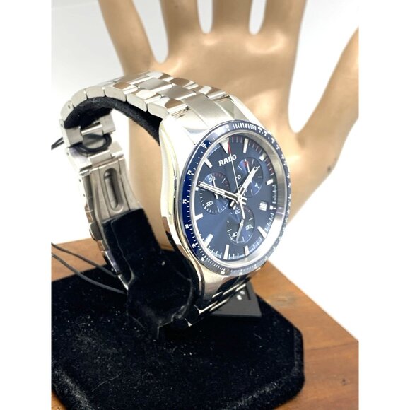 Rado Men's Watch R32259203 Hyperchrome Swiss Quartz Chronograph Blue Dial 44mm - Picture 15 of 15